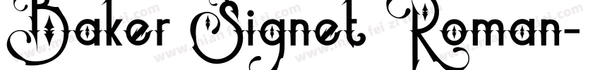 Baker Signet Roman字体转换